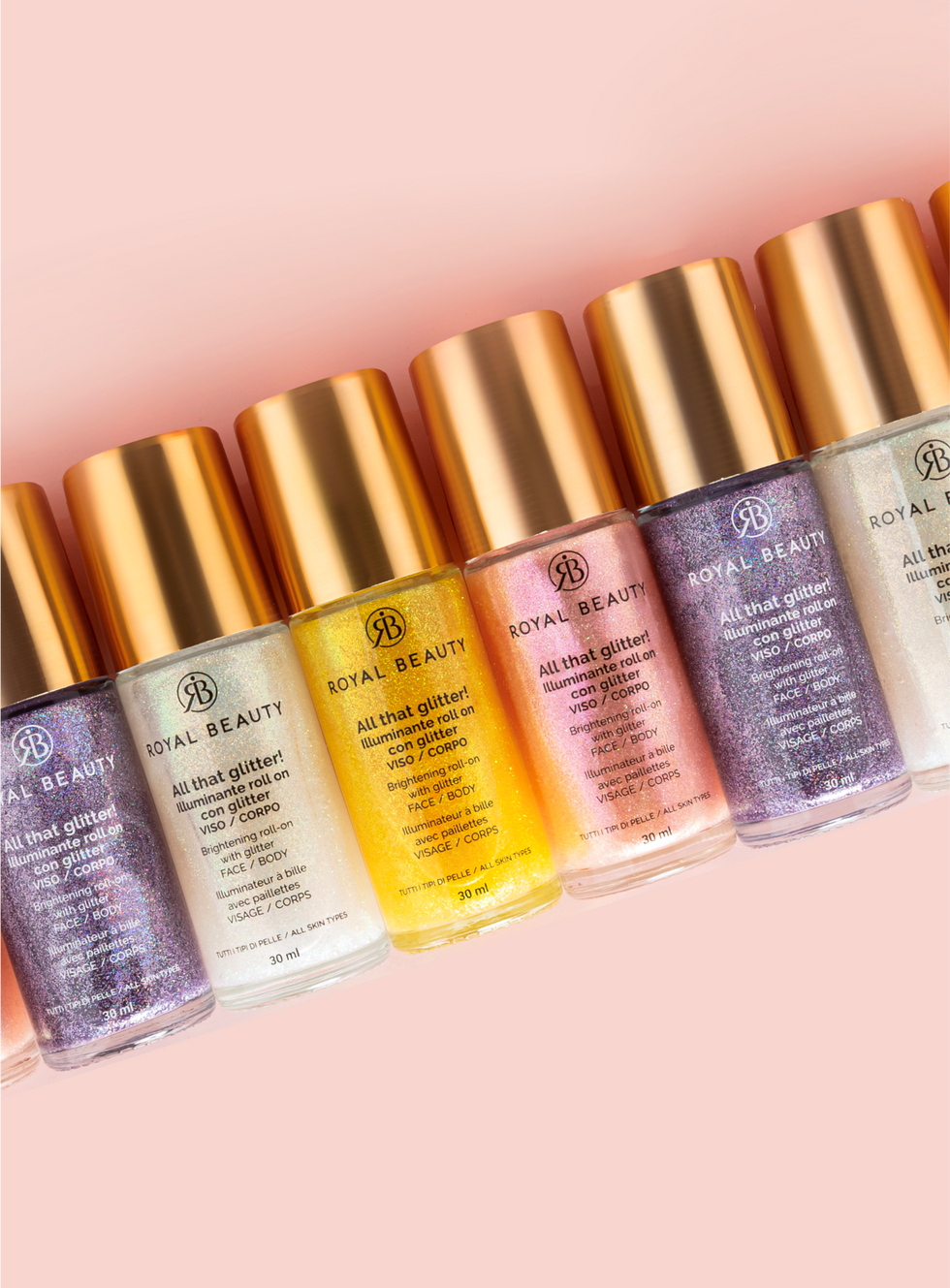 ΛΕΥΚΟ Illuminante Roll On με Glitter για Πρόσωπο και Σώμα