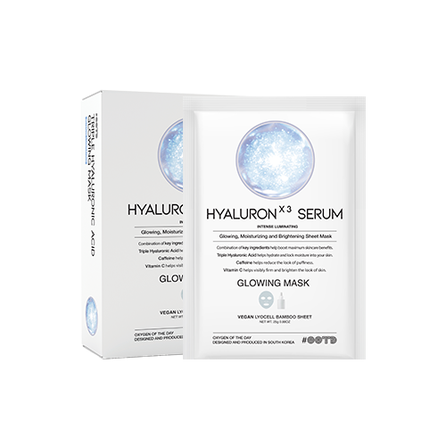 Triple Hyaluronic Acid Serum Glowing Mask – Μάσκα Ενυδάτωσης & Λάμψης με Τριπλό Υαλουρονικό Οξύ